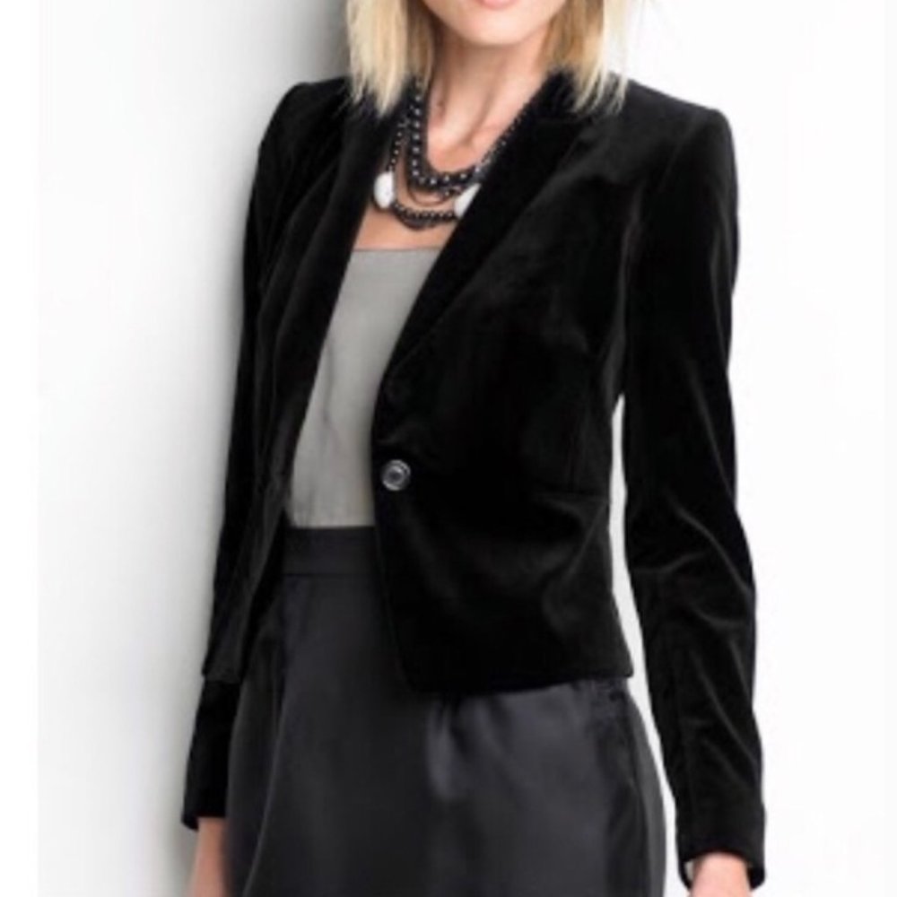 Banana Republic Velvet Blazer
